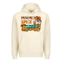 Sandshell Pumpkin Spice Junkie Premium Hoodie - FaDigitalArtStudio