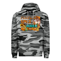 Slate Camo Pumpkin Spice Junkie Premium Hoodie - FaDigitalArtStudio