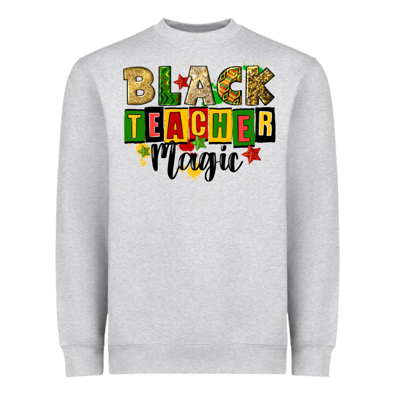 Black Teacher Magic Juneteenth Heavyweight Sweatshirt by CowGirlArtShop | Teevron