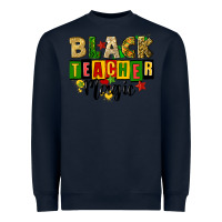 Navy black teacher magic juneteenth Heavyweight Sweatshirt - CowGirlArtShop