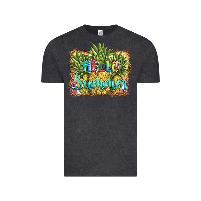 Hello Summer Pineapple Vintage Tee by BarkalooDesign | Teevron