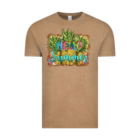Vintage Coffee hello summer pineapple Vintage Tee - BarkalooDesign