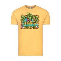 Vintage Mustard hello summer pineapple Vintage Tee - BarkalooDesign