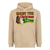 Mushroom Bloody Type Christmas Tree Heavyweight Hoodie - FaDigitalArtStudio
