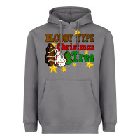 Storm Bloody Type Christmas Tree Heavyweight Hoodie - FaDigitalArtStudio