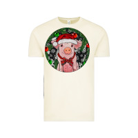 Vintage Arctic Sitting Pig Christmas Vintage Tee - RanaPortraitStore