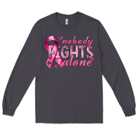 Smoke nobody fights alone cancer Long Sleeve Tee - NancyCooperArtShop