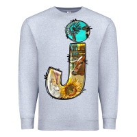 Heather Grey farm life alphabet lowercase letters j Premium Sweatshirt - BundleAndBundleShop