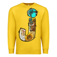 Lemon farm life alphabet lowercase letters j Premium Sweatshirt - BundleAndBundleShop
