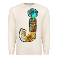 Sandshell farm life alphabet lowercase letters j Premium Sweatshirt - BundleAndBundleShop
