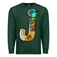Sports Green farm life alphabet lowercase letters j Premium Sweatshirt - BundleAndBundleShop