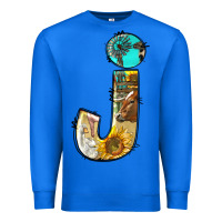 True Royal farm life alphabet lowercase letters j Premium Sweatshirt - BundleAndBundleShop