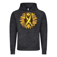 Vintage Black Child Cancer Awareness Sunflower Vintage Hoodie - RanaPortraitStore