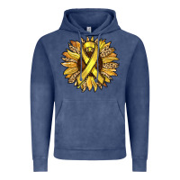 Child Cancer Awareness Sunflower Vintage Hoodie | Teevron