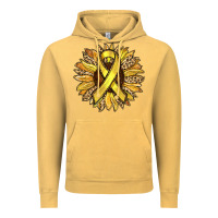 Vintage Mustard Child Cancer Awareness Sunflower Vintage Hoodie - RanaPortraitStore