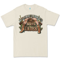 Bone whose bed have your boots under cowboy western Premium Tee - NancyCooperArtShop