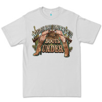 Dove Grey whose bed have your boots under cowboy western Premium Tee - NancyCooperArtShop