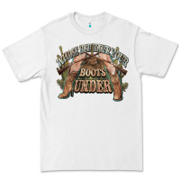 White whose bed have your boots under cowboy western Premium Tee - NancyCooperArtShop
