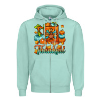 Seafoam Thankful Thanksgiving Coffee Mug Zipper Hoodie - FaDigitalArtStudio