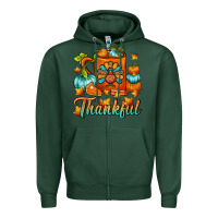 Sports Green Thankful Thanksgiving Coffee Mug Zipper Hoodie - FaDigitalArtStudio