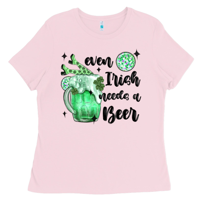 Even ırısh Needs A Beer Ladies Tee by MaliasSmallBusiness | Teevron