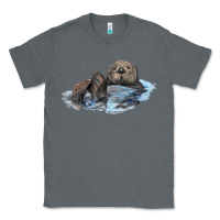 Charcoal Heather california sea otter Classic Tee - LillyAllenDesigns