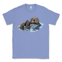 Colony Blue california sea otter Classic Tee - LillyAllenDesigns