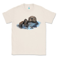 Natural california sea otter Classic Tee - LillyAllenDesigns