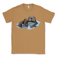 Toasted Coconut california sea otter Classic Tee - LillyAllenDesigns