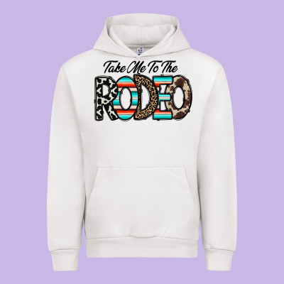 Take Me To The Rodeo Urban Hoodie Designed By Cowhidedigitalart