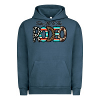 Pigment Midnight Navy take me to the rodeo Urban Hoodie - CowhideDigitalArt