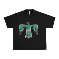 Black Cowhide Aztec Thunderbird Urban Heavy Tee - Bettercallsaul