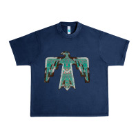 Navy Cowhide Aztec Thunderbird Urban Heavy Tee - Bettercallsaul