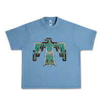 Pebble Blue Cowhide Aztec Thunderbird Urban Heavy Tee - Bettercallsaul
