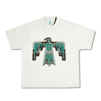 Pistachio Cowhide Aztec Thunderbird Urban Heavy Tee - Bettercallsaul