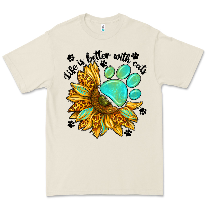 Life Is Better With Cats Premium Tee by NancyCooperArtShop | Teevron