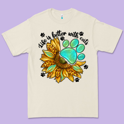 Life Is Better With Cats Premium Tee Designed By Nancycooperartshop