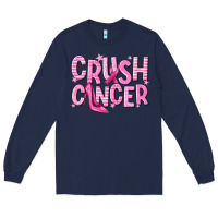 Navy crush cancer Long Sleeve Tee - NancyCooperArtShop