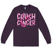 Plum crush cancer Long Sleeve Tee - NancyCooperArtShop
