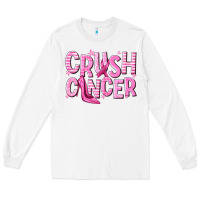 White crush cancer Long Sleeve Tee - NancyCooperArtShop