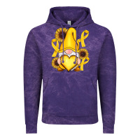 Cloud Purple Childhood Cancer gnome Vintage Hoodie - RanaPortraitStore