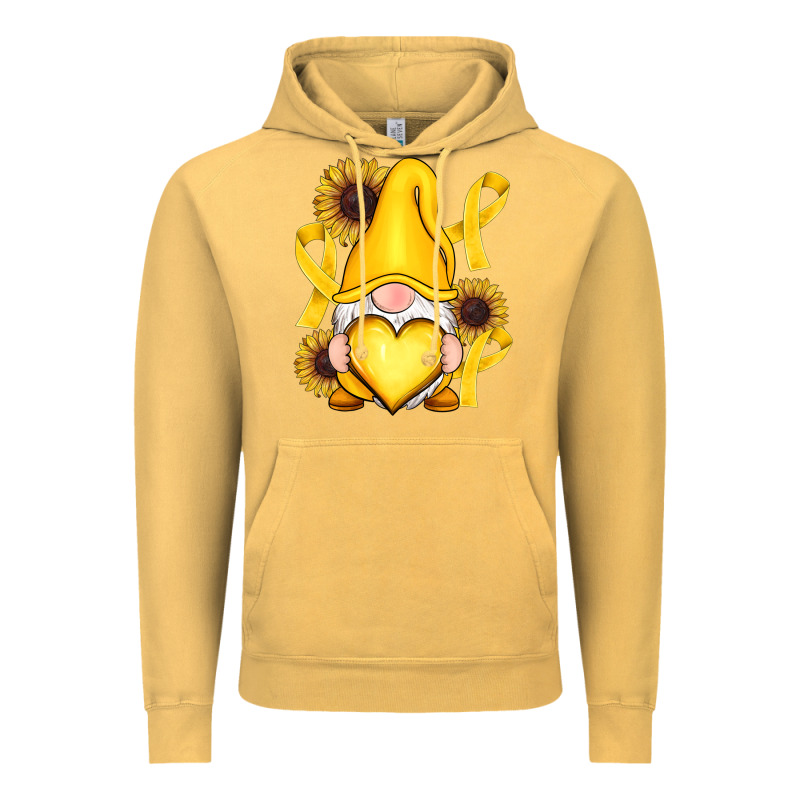 Childhood Cancer Gnome Vintage Hoodie by RanaPortraitStore | Teevron