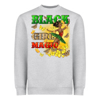 Heather Grey black girl magic Heavyweight Sweatshirt - CowGirlArtShop