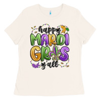 Bone happy mardi gras y'all Ladies Tee - MaliasSmallBusiness