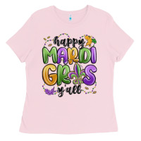 Happy Mardi Gras Y'all Ladies Tee | Teevron