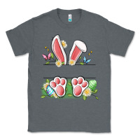 Charcoal Heather easter bunny name frame Classic Tee - Artiststas