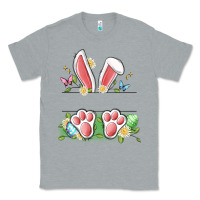 Heather Grey easter bunny name frame Classic Tee - Artiststas