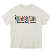Cream unafraid Heavy Core Tee - MaliasSmallBusiness