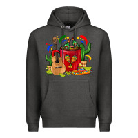 Charcoal Heather Mexico Coffee Mug Premium Hoodie - FaDigitalArtStudio