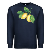 Navy lemons Premium Sweatshirt - BundleAndBundleShop